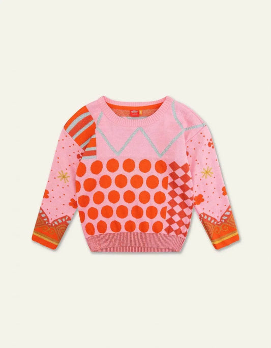 Oilily - Kid's Dots Jacquard Kit Sweater - Rack Hunt