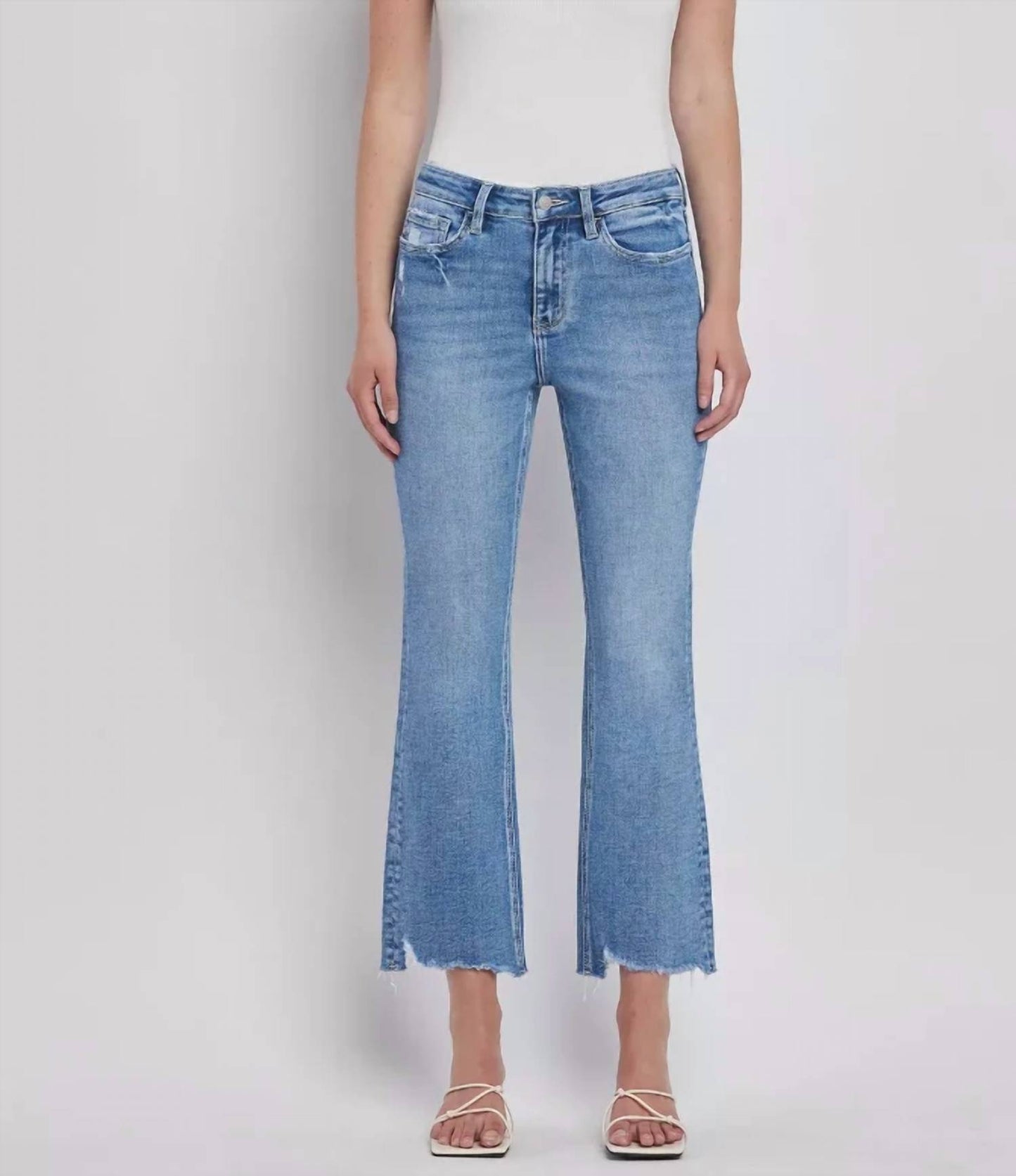 Women's Mallory Lovervet Non Distressed Kick Flare Jeans