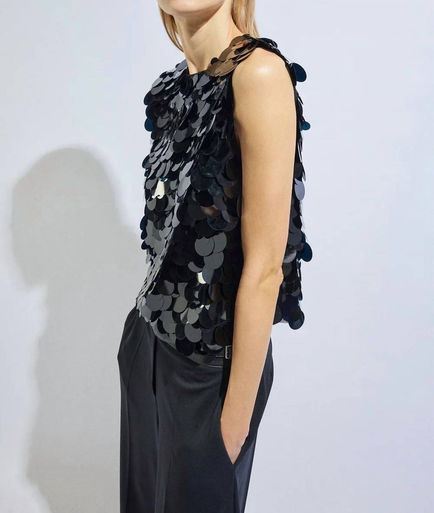 Macro Sequin Top