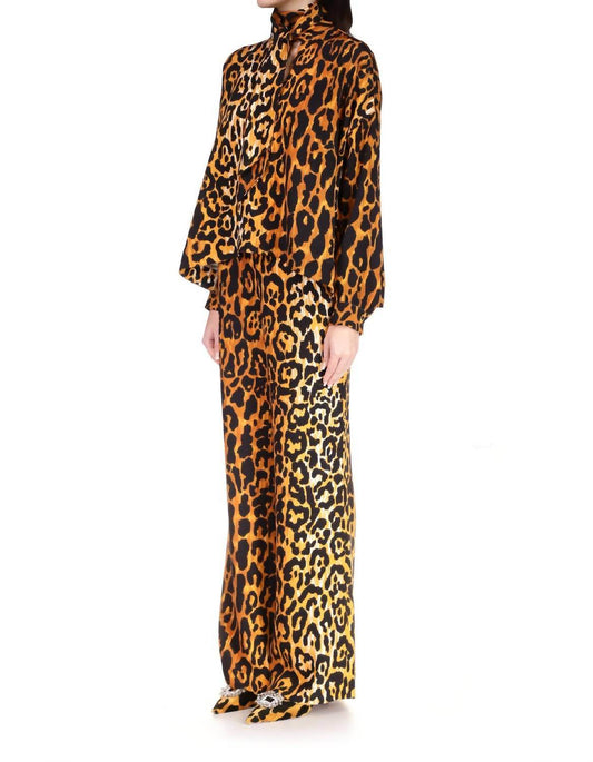 Libertine - Leopardo Wide Leg Trousers - Rack Hunt -