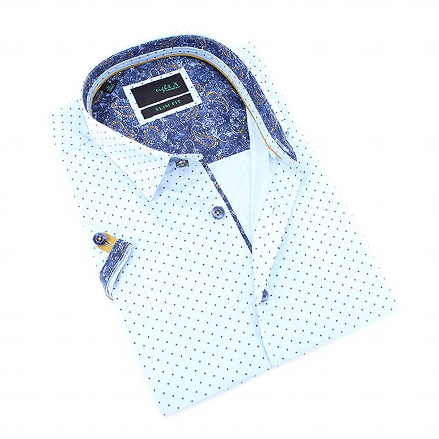 Dot Print Short Sleeve Shirt