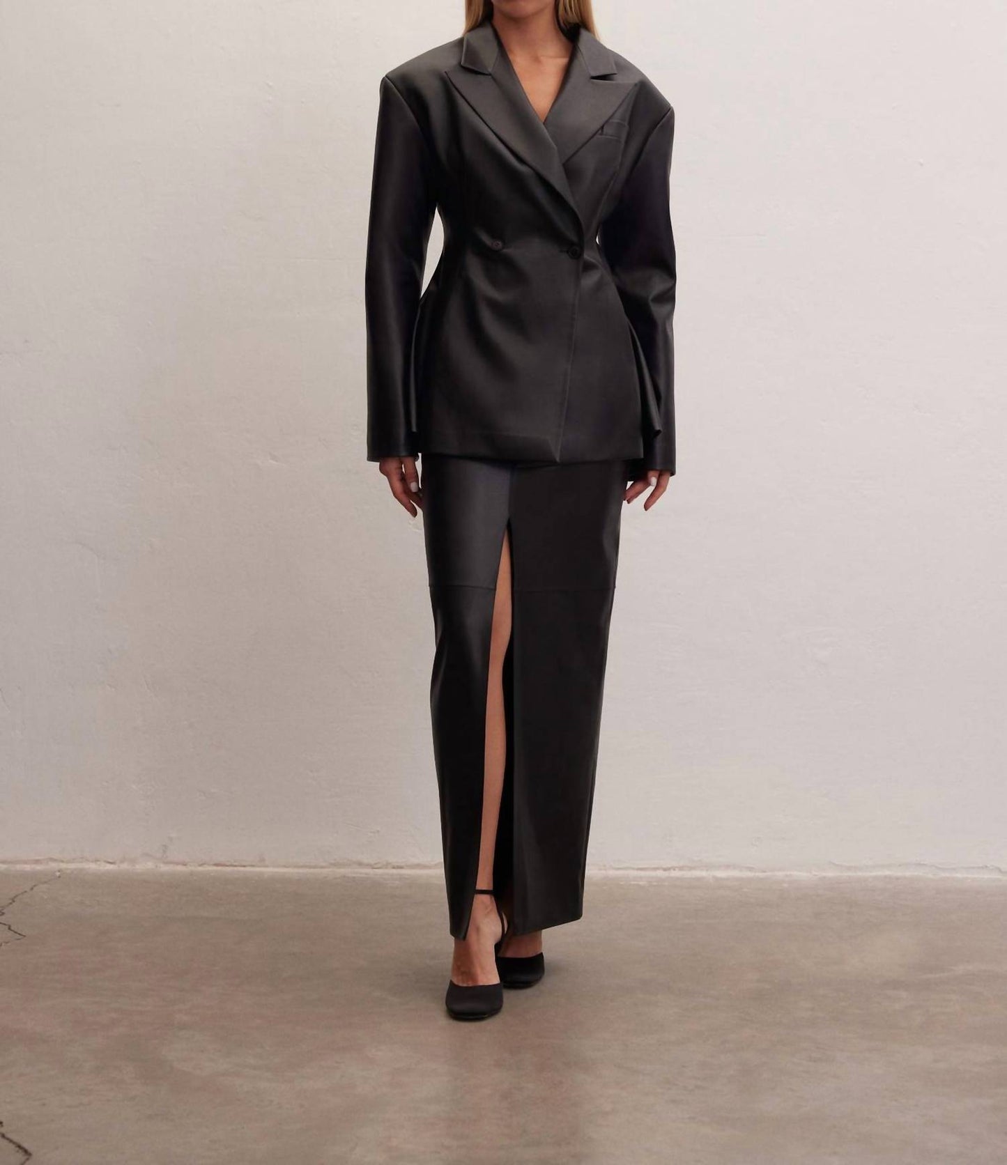 Eclipse Leather Blazer