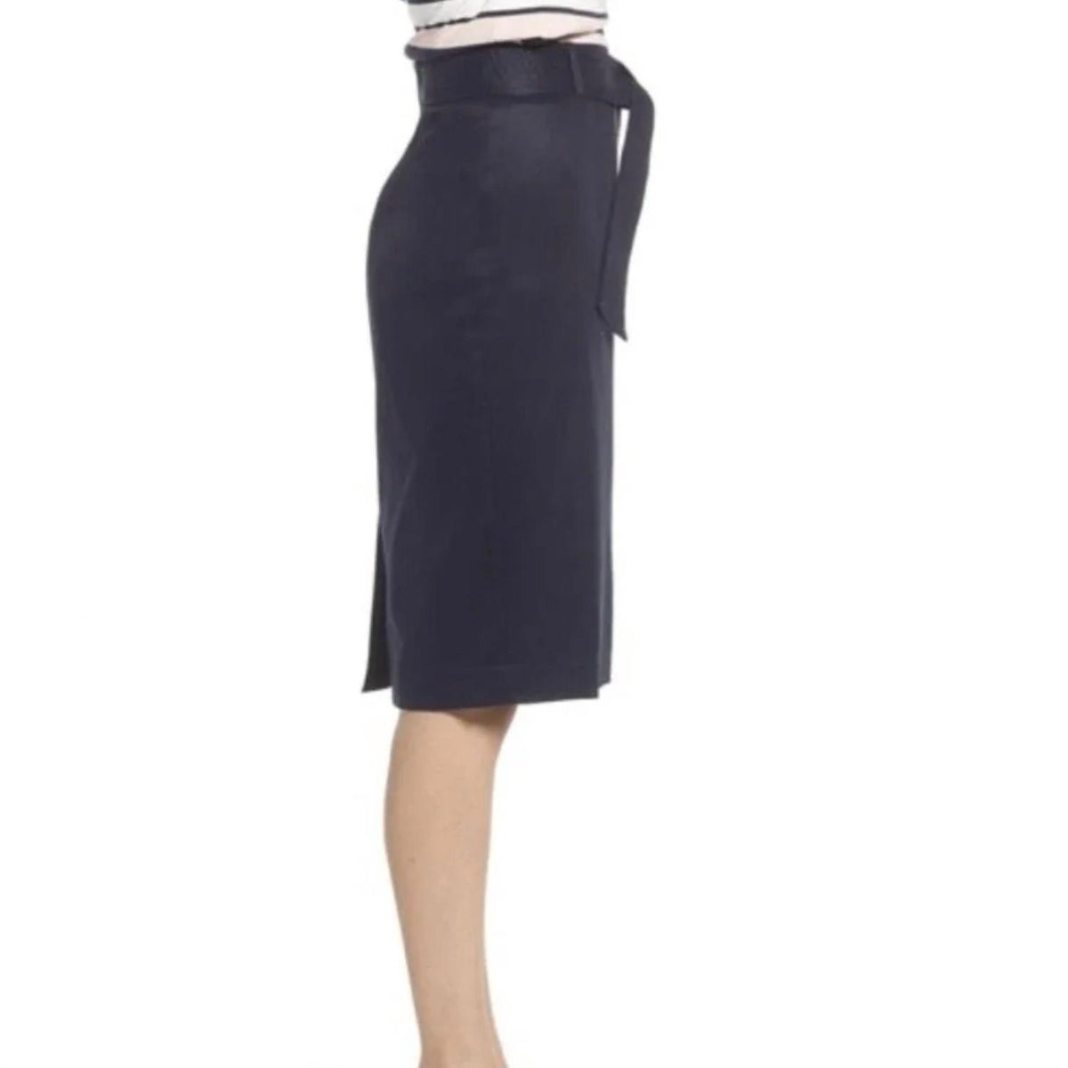 Twill Pencil Skirt