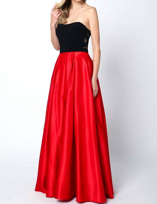 Two Tone Sweetheart Ball Gown Style Prom Dress