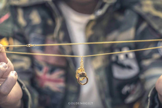 Golden Gilt - Men's Cuffs Chain Necklace - Rack Hunt -