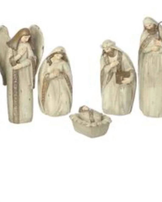 Antiqued Nativity Set