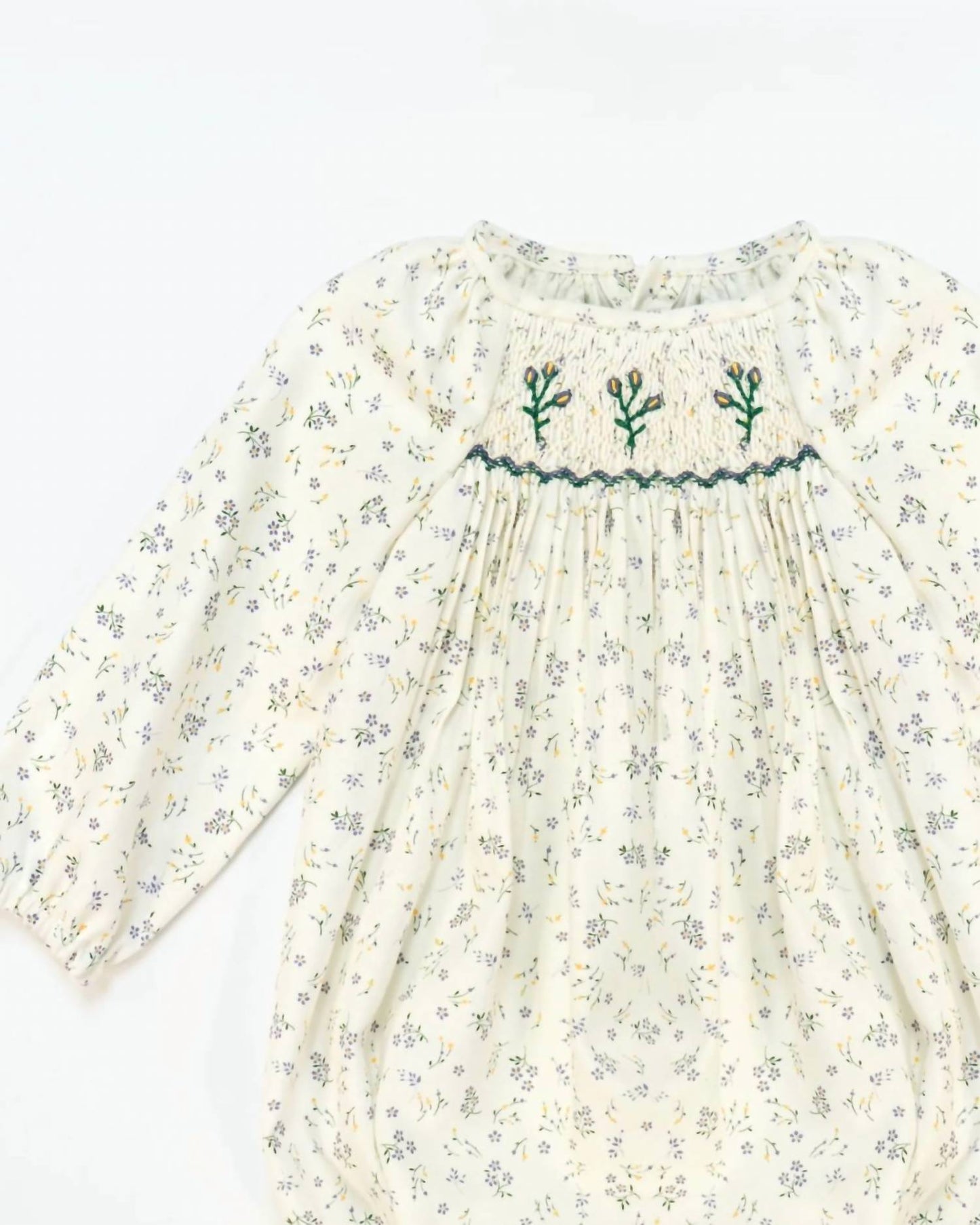 Girl's Lila Verde Long Sleeve Romper