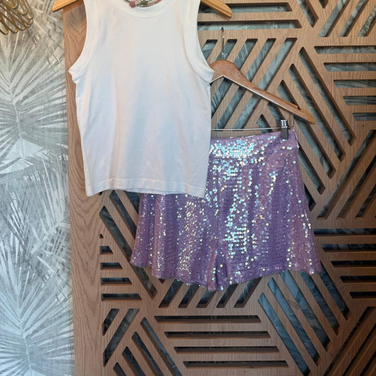 Sequin High-waist Short