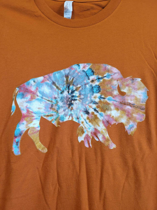 Benita Cecille - Women's The Drifter Buffalo Bright Tie Dye Buffalo Tee - Rack Hunt -