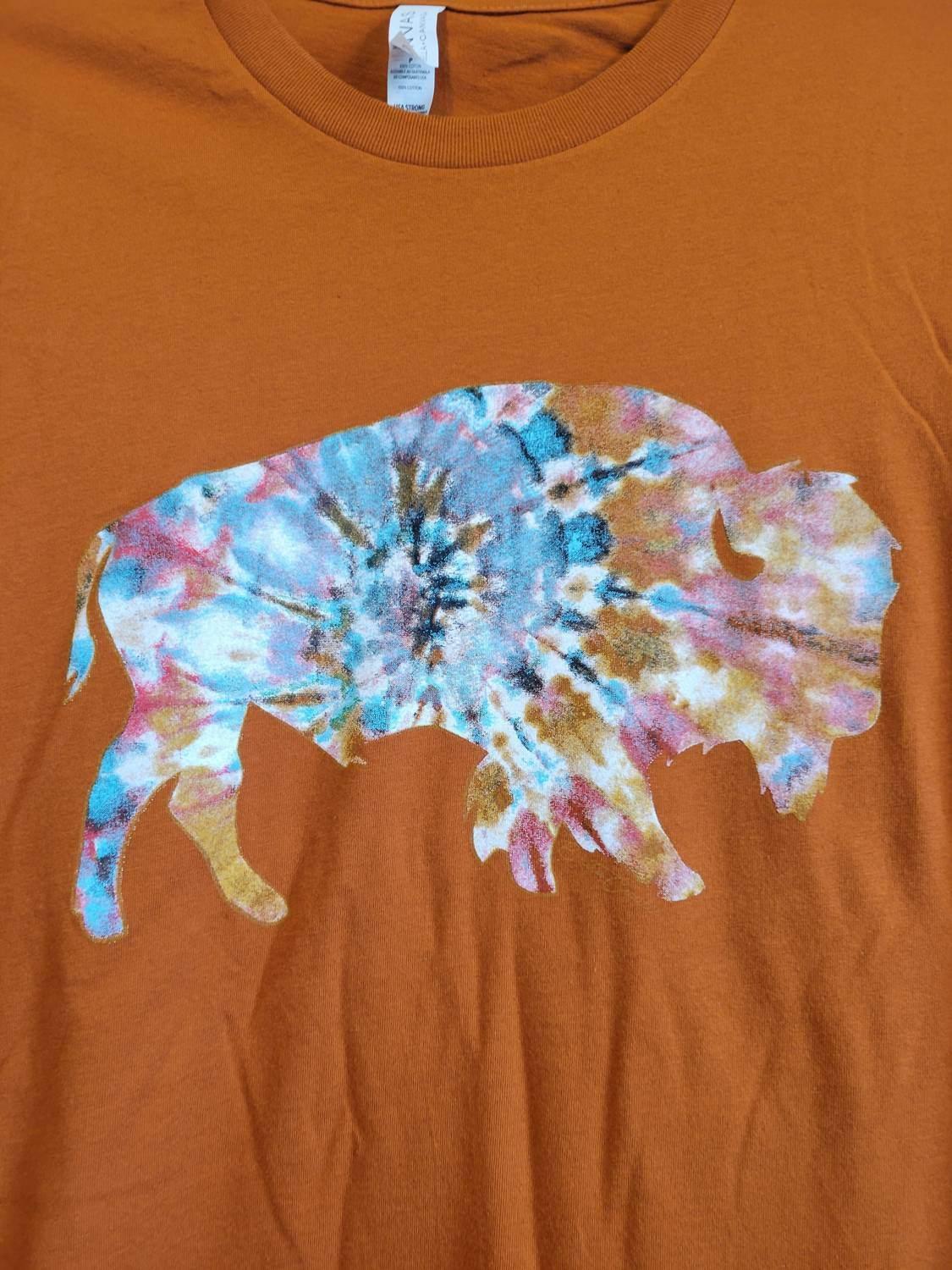 Benita Cecille - Women's The Drifter Buffalo Bright Tie Dye Buffalo Tee - Rack Hunt