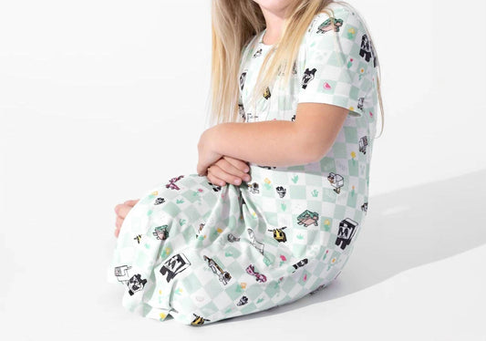 Minecraft Sleep Repeat Bamboo Dress