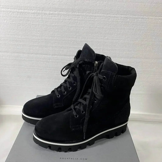 AQUATALIA - Myla Corduroy Suede Boots - Rack Hunt