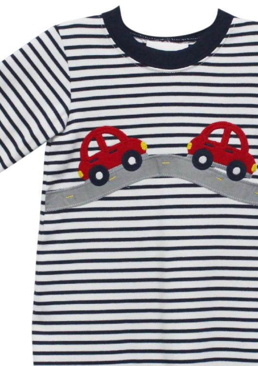Zuccini Kids - Baby Boy's Car Appliqué Luke Bubble Romper - Rack Hunt -