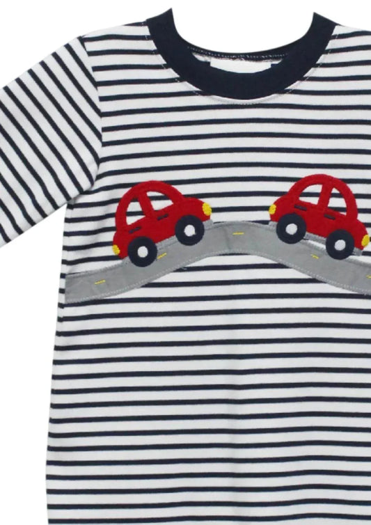 Zuccini Kids - Baby Boy's Car Appliqué Luke Bubble Romper - Rack Hunt