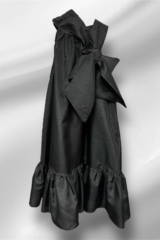 Sleeveless Tie Front Neck Mini Dress