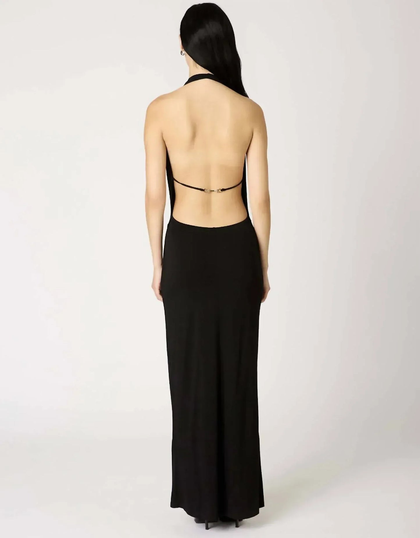 Place Showroom - Xenia Cowl Neck Halter Maxi Dress - Rack Hunt