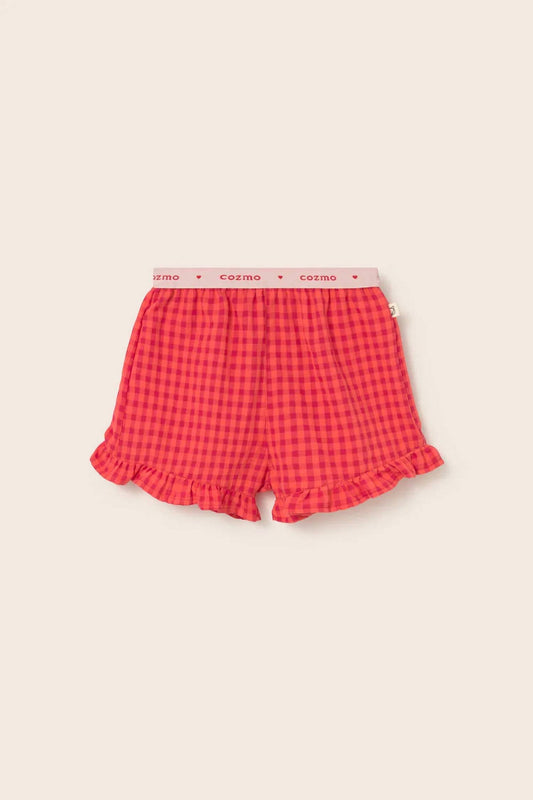 Jud Gingham Cotton Shorts
