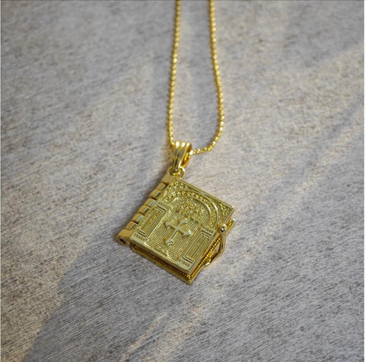 Women's The Lord's Prayer Locket Necklace