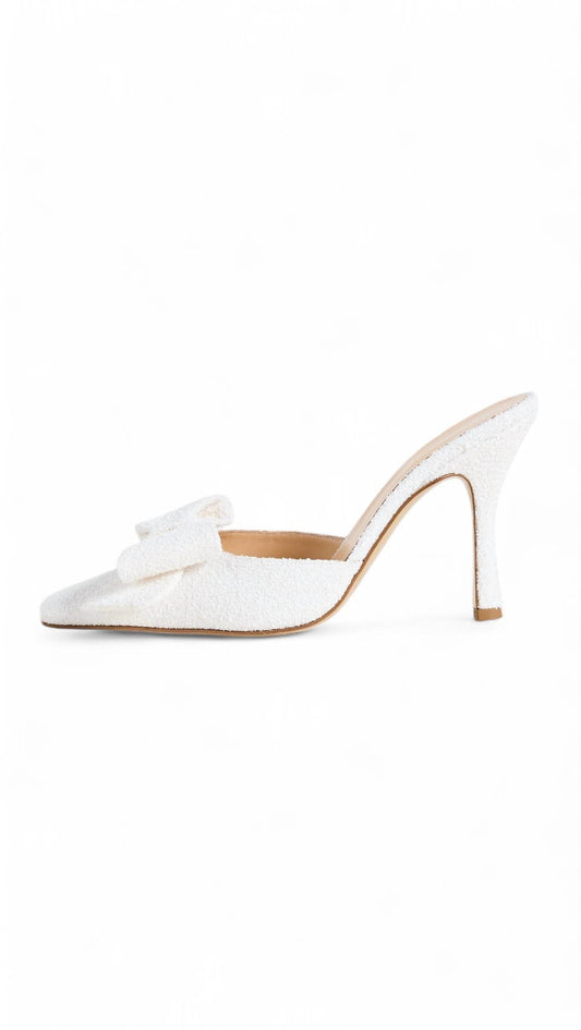 Nalebe - DIMANTE GLITTER HIGH HEEL MULE BRIDAL - Rack Hunt
