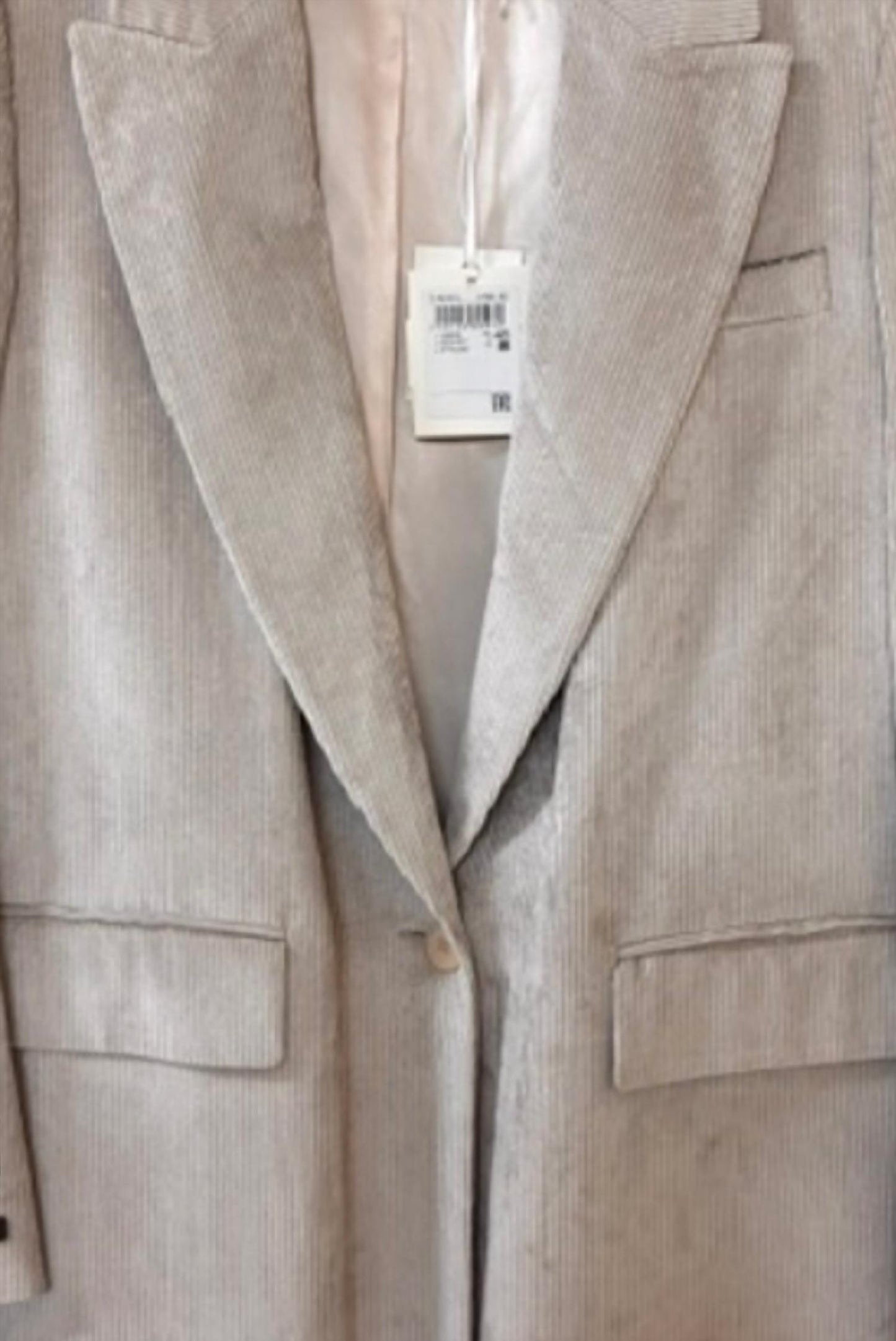 Women's Long Sleeve Courduroy Blazer