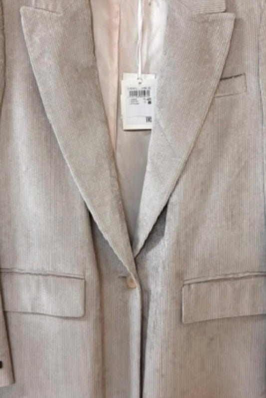Women's Long Sleeve Courduroy Blazer