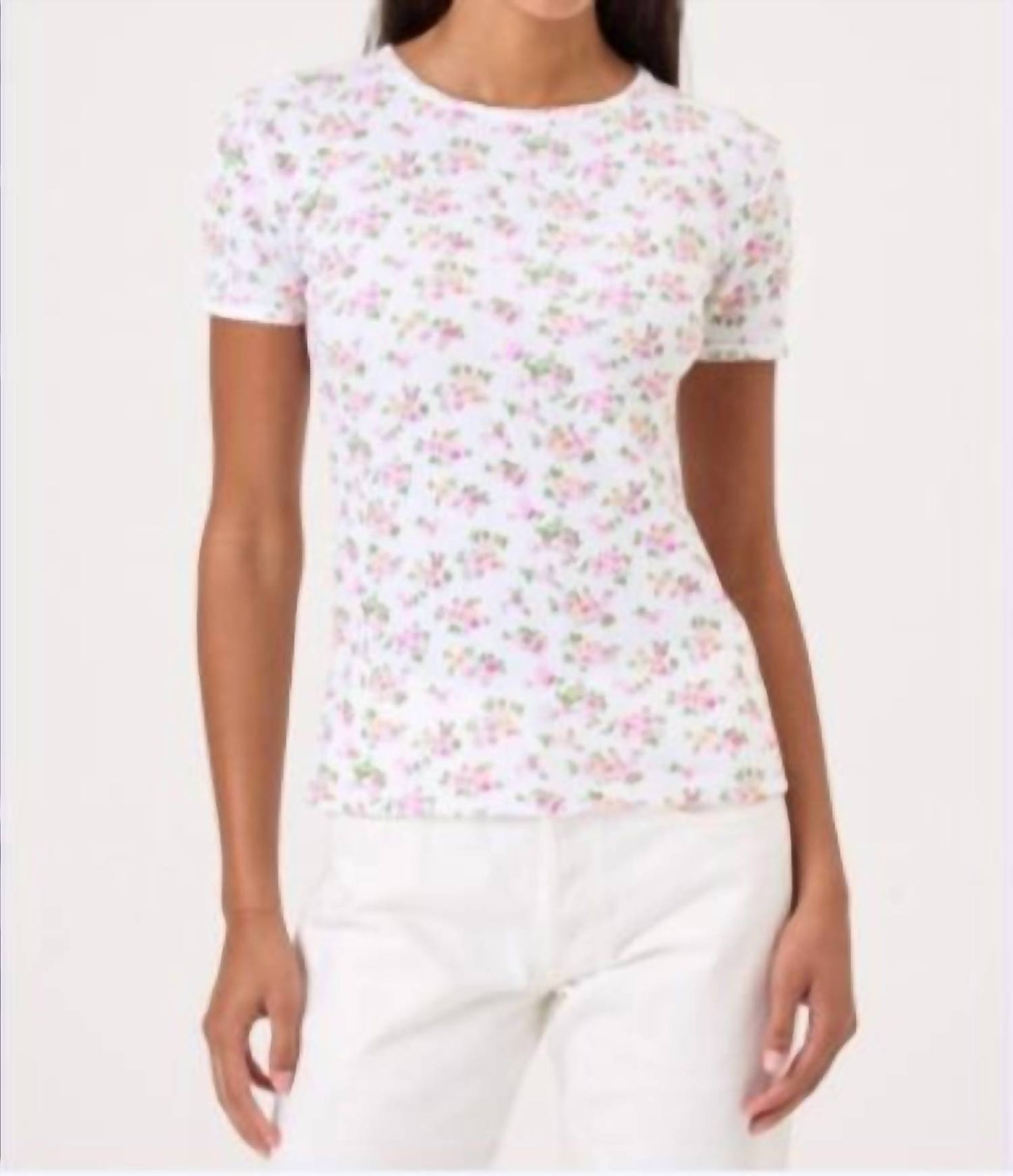 Short Sleeve Pointelle Tee