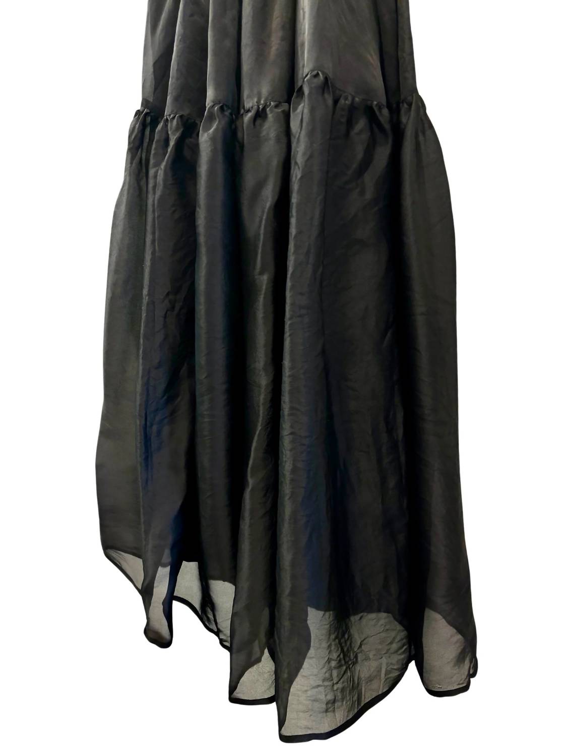 Silk Tiered Skirt