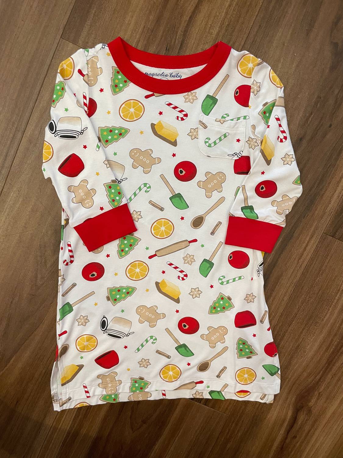 Kid's Holiday Baking Long Sleeve Nightdress