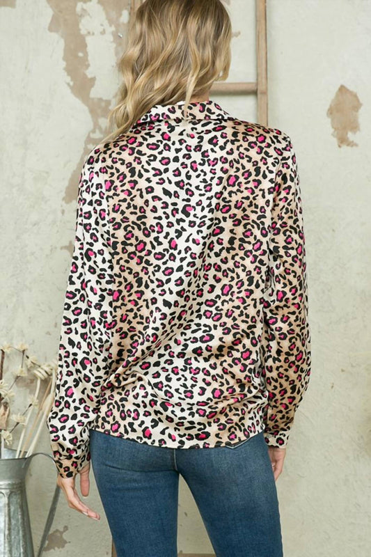 Women's Leopard Print Top