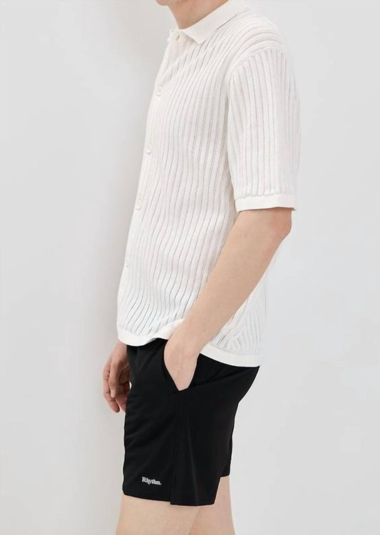 Knit Button Down Polo