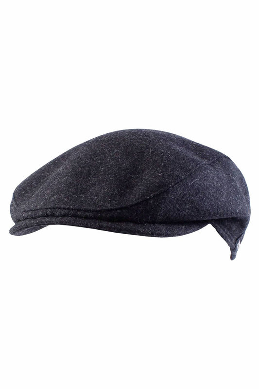 Men's Melton Wool Ivy Slim Cap With Earflaps