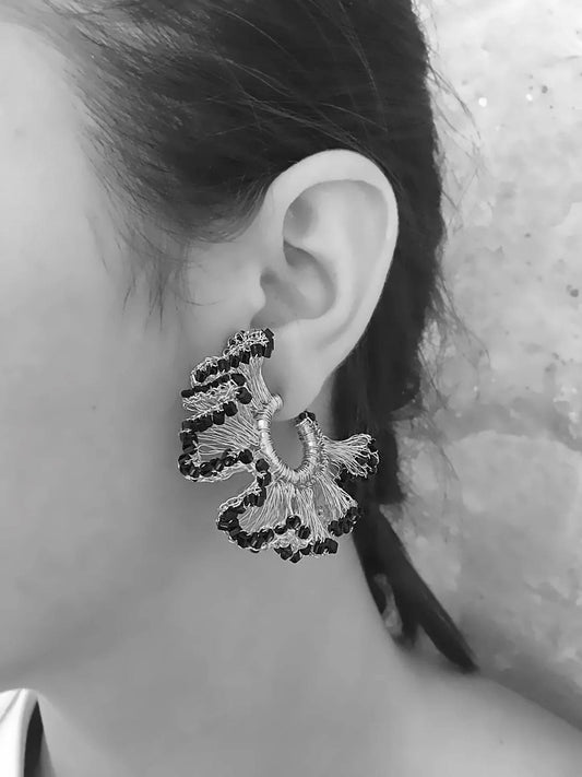 Women's Rio Hoops Handmade Crochet Earrings
