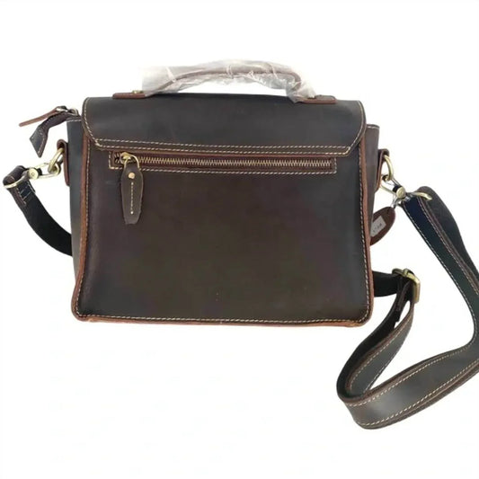 Humerpaul - Leather Crossbody Commute Bag - Rack Hunt