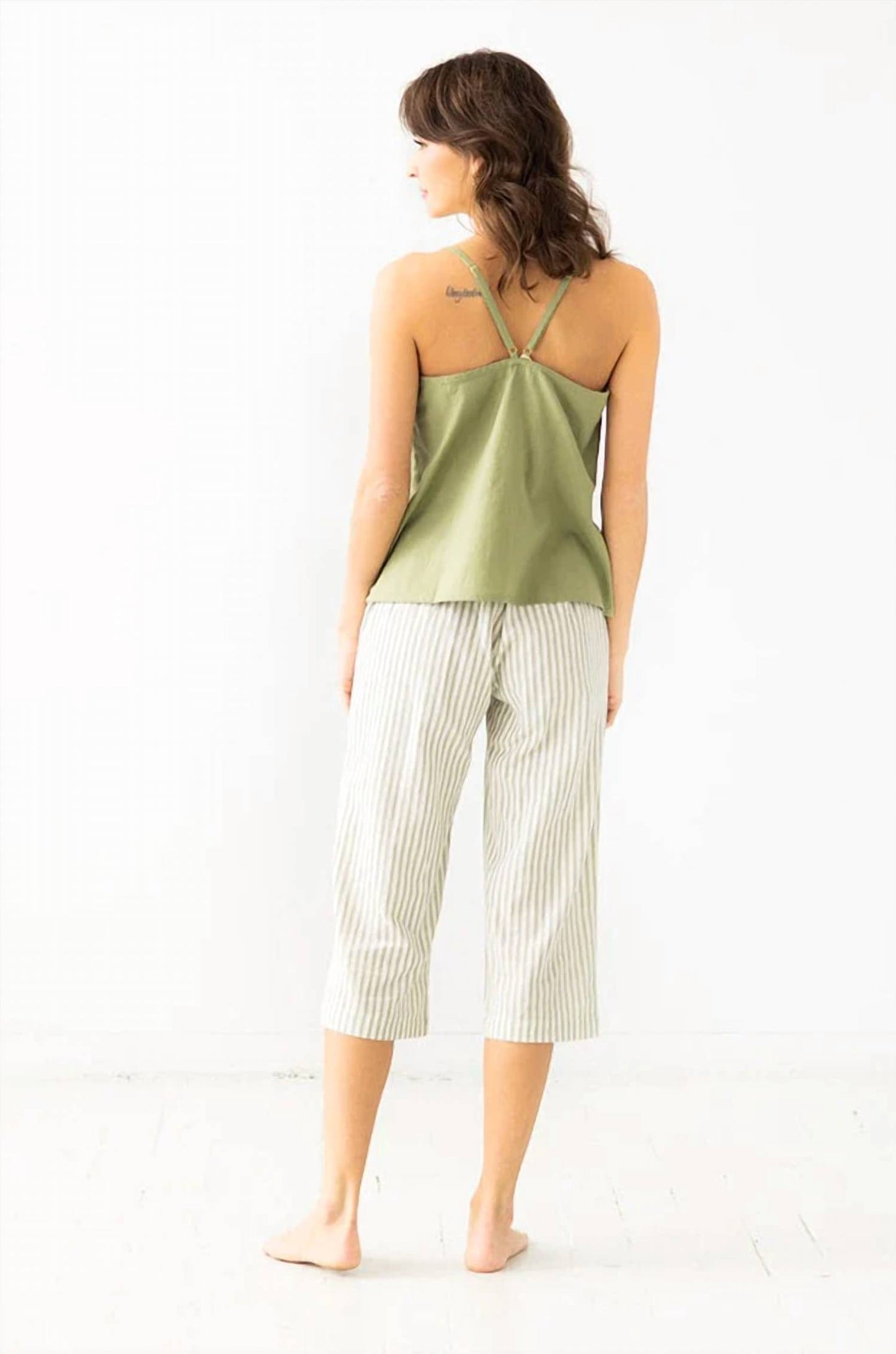 Woven V-back Tank