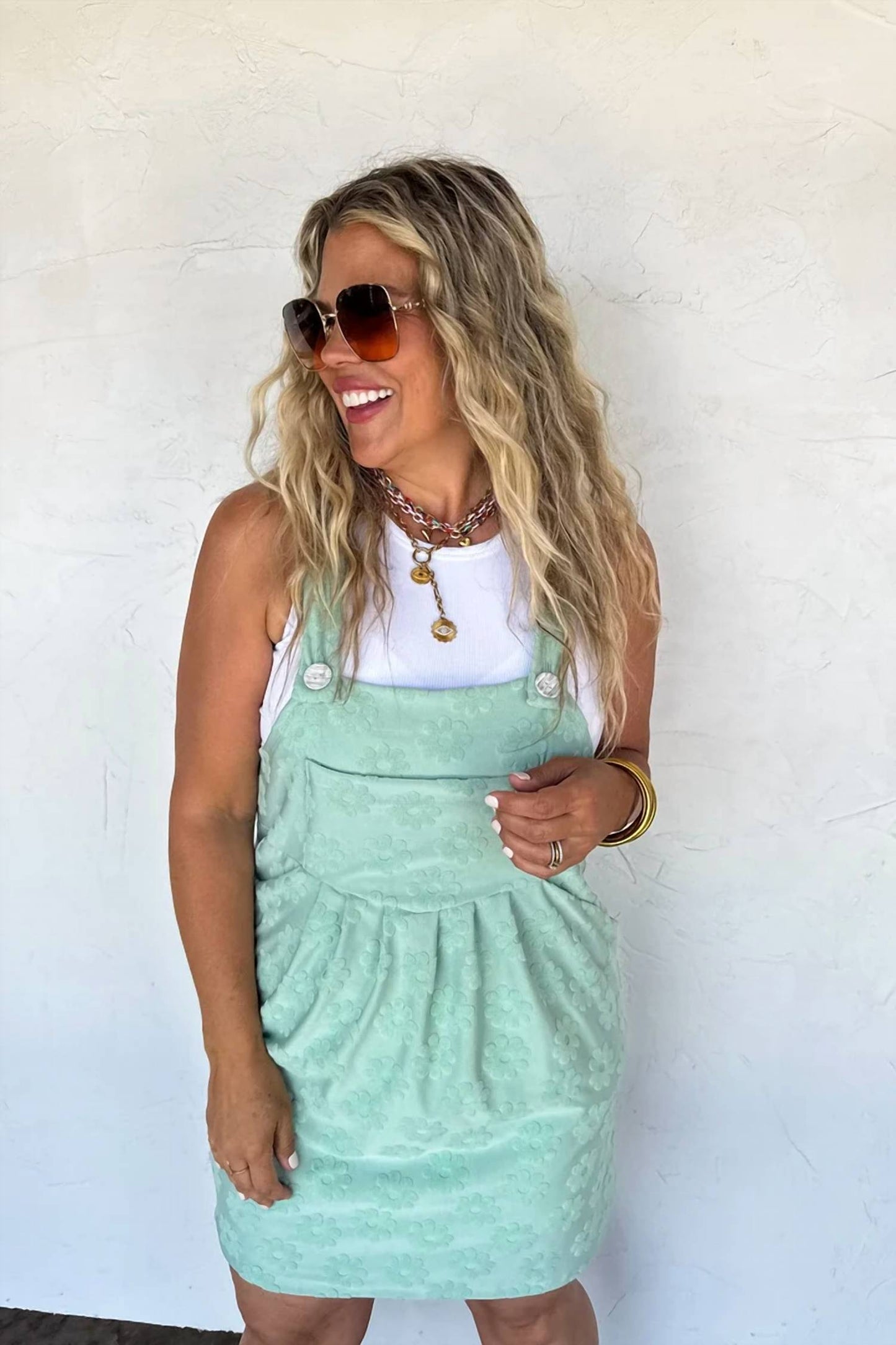 What's The Secret Overall Dress