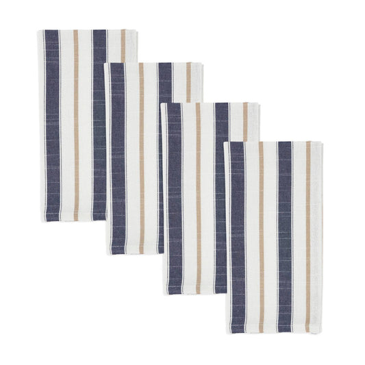 Modern Striped Napkins 20"x20" - Set Of 4
