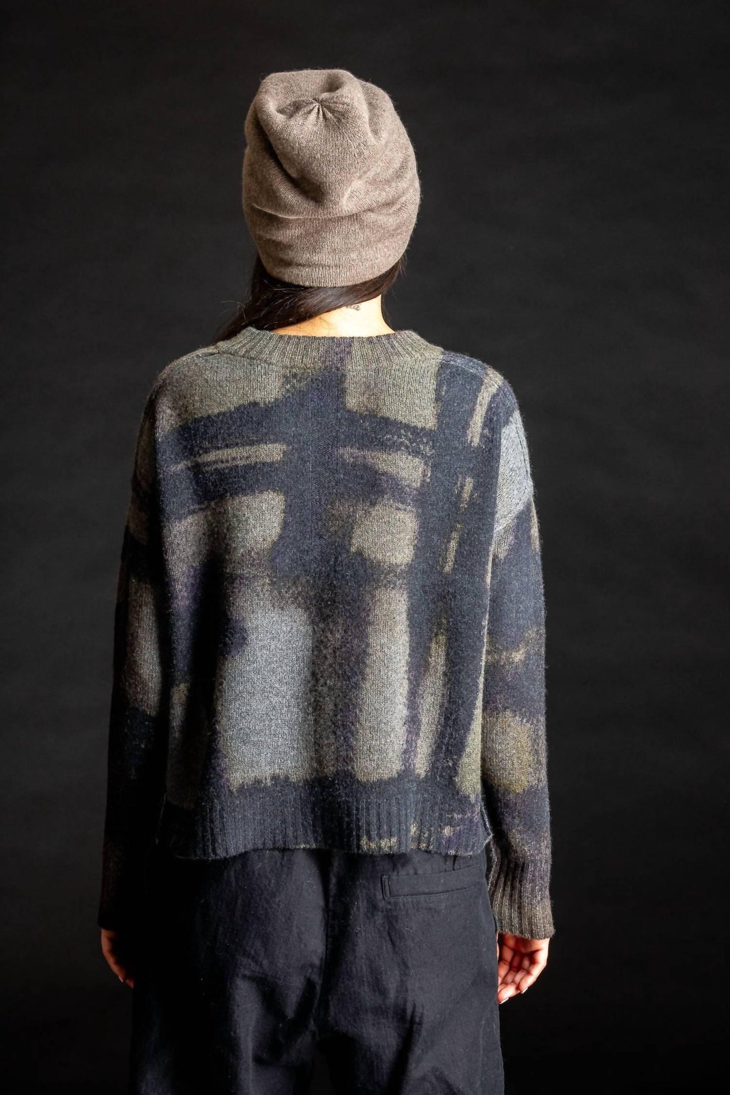 Guh - Painted Plaid Crew Sweater - Rack Hunt