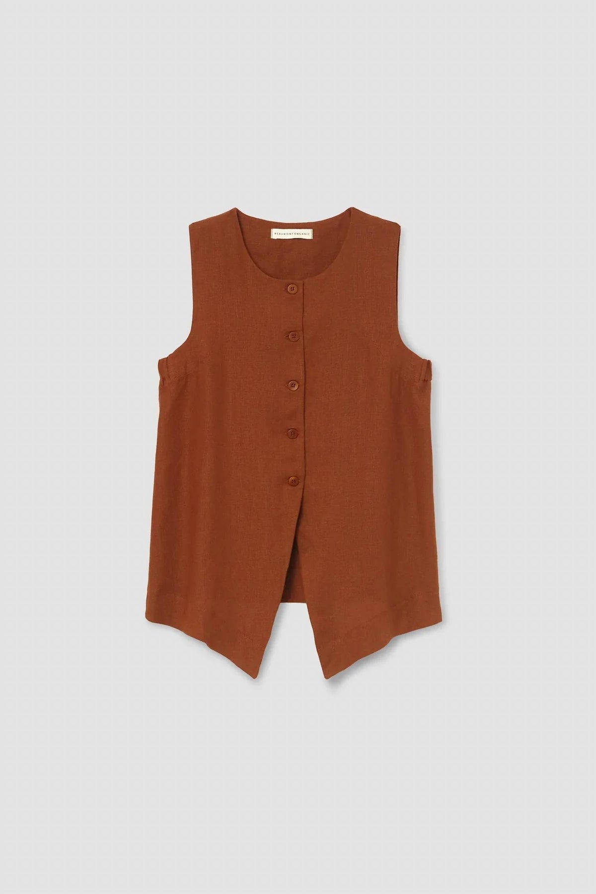 Olivia May Russet Waistcoat Top