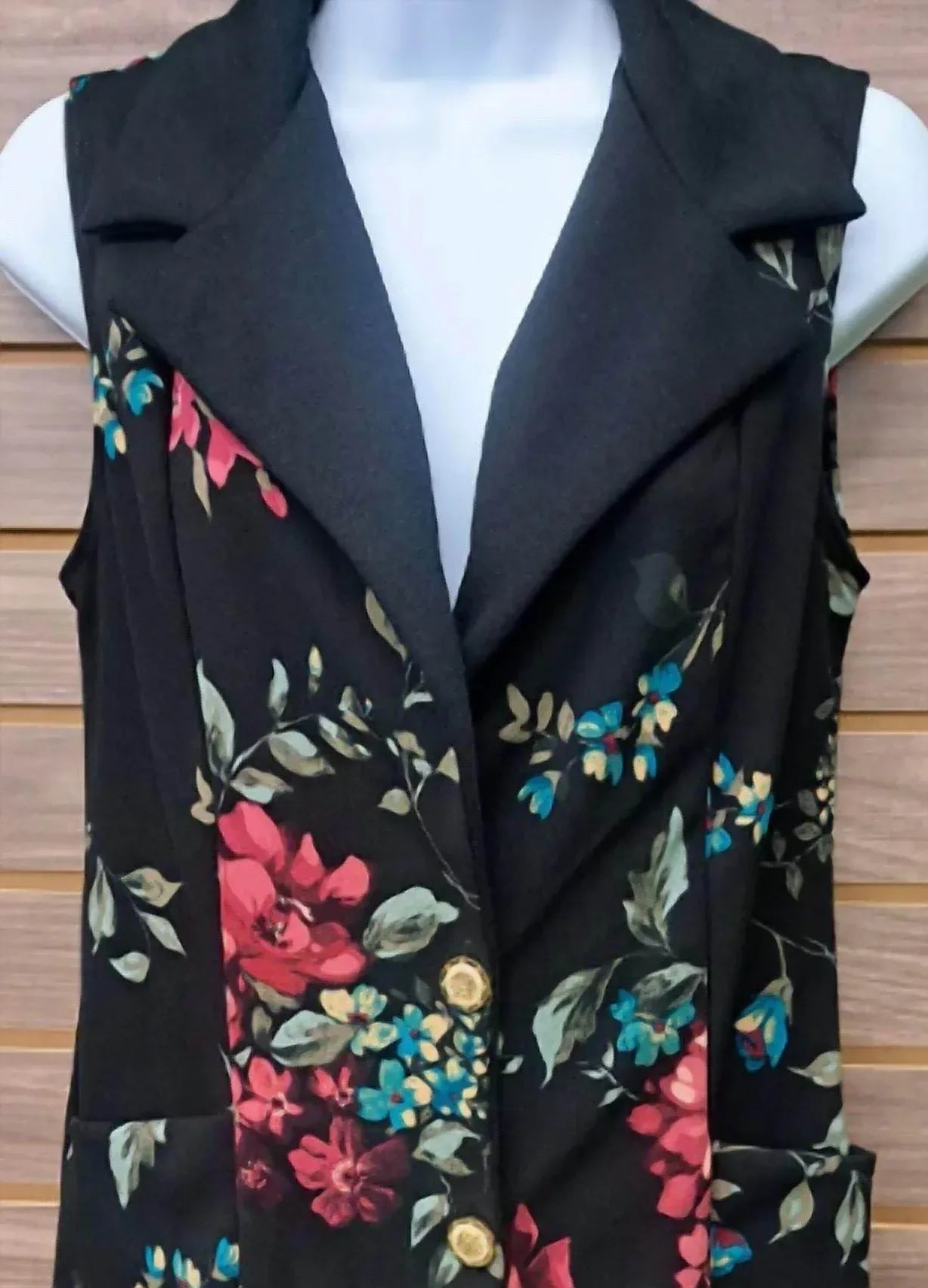 J. Mode - Women's Long Vest/dress W/floral - Rack Hunt