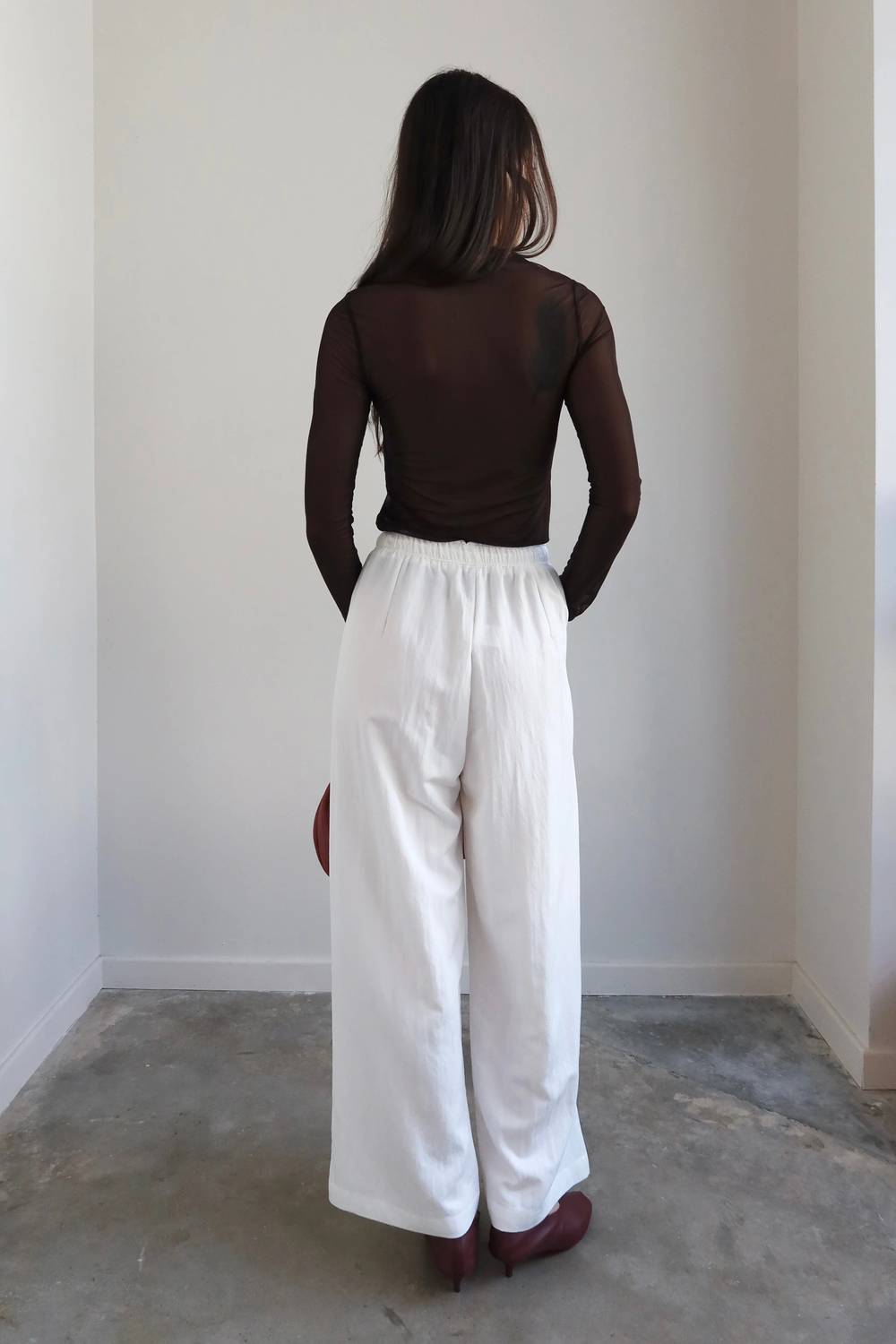 Cotton Nylon Drawstring Pants