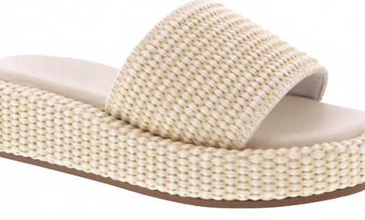 Shoe La La - Women's Raffia Slip-on Sandals - Rack Hunt -