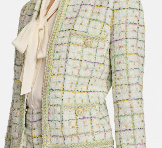 Tweed Collarless Jacket