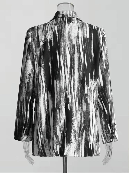 TWOTWINSTYLE - Women's Abstract Aura Blazer - Rack Hunt -