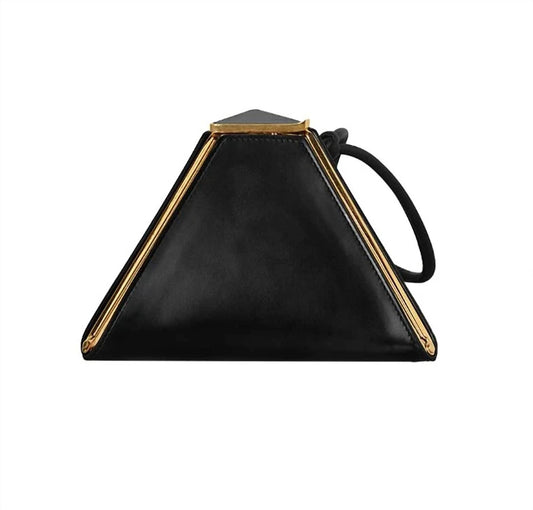 Women's Pyramid Leather Clutch
