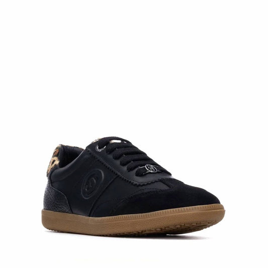 Women's Leather Lace-up Sneakers