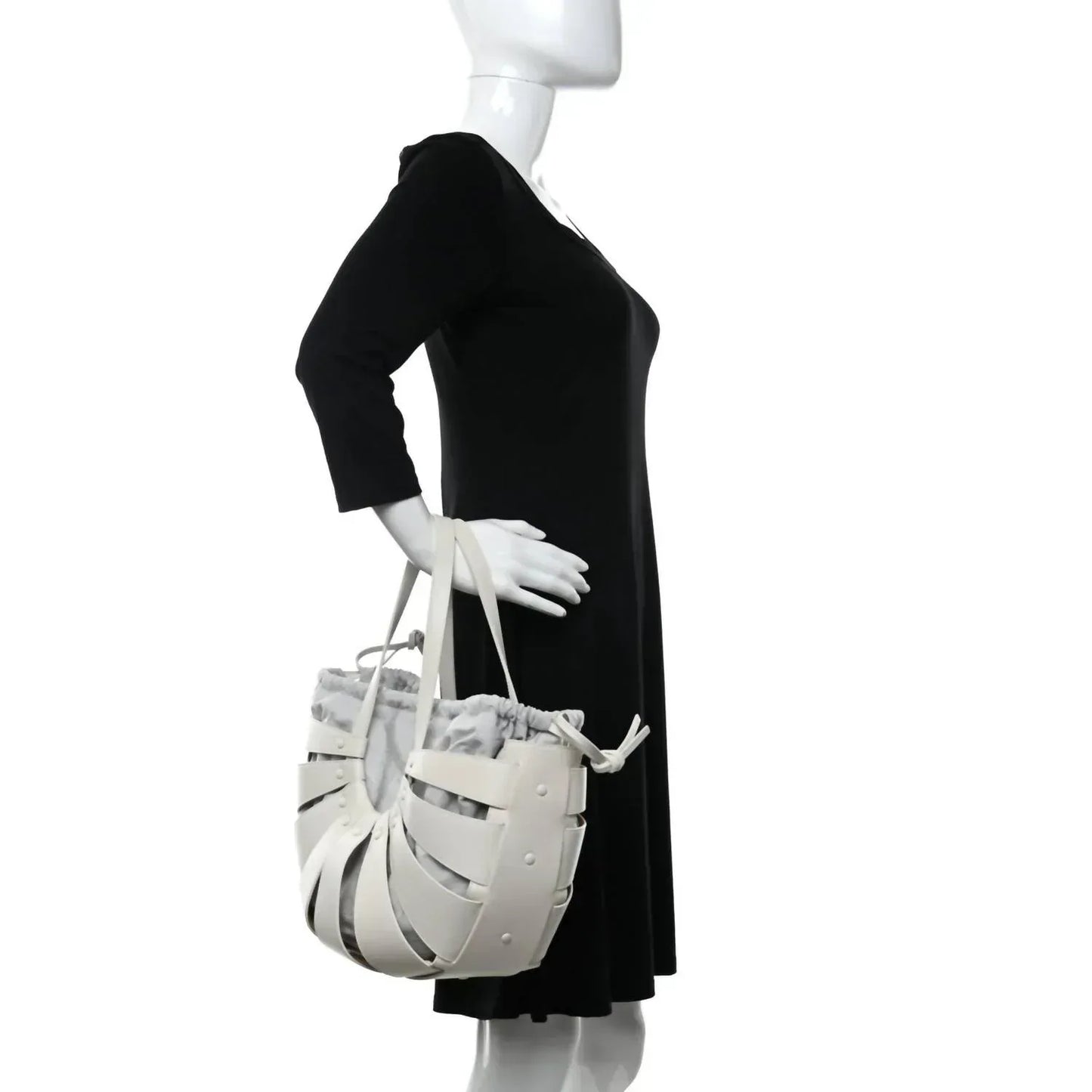 Bottega Veneta - Women's French Calfskin Shell Shoulder Bag - Rack Hunt
