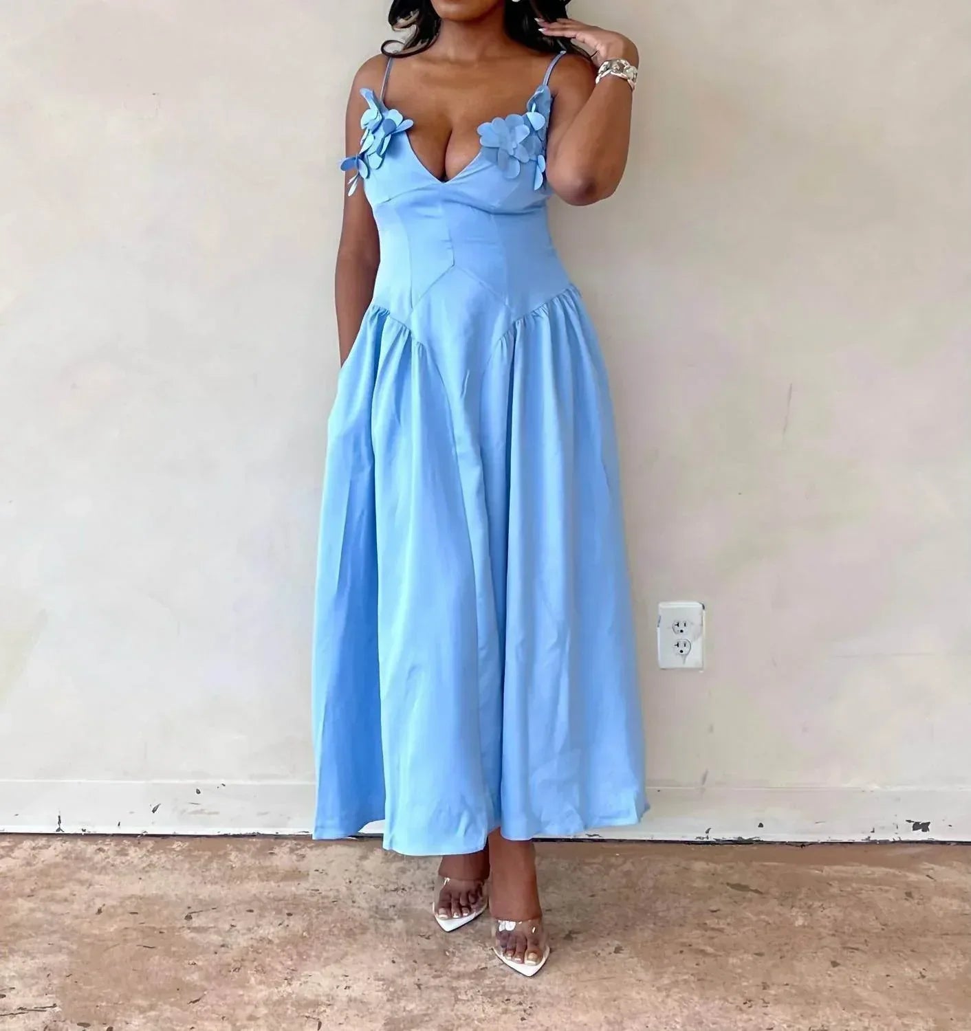 Chicways - Prissy Petals Floral Maxi Dress - Rack Hunt