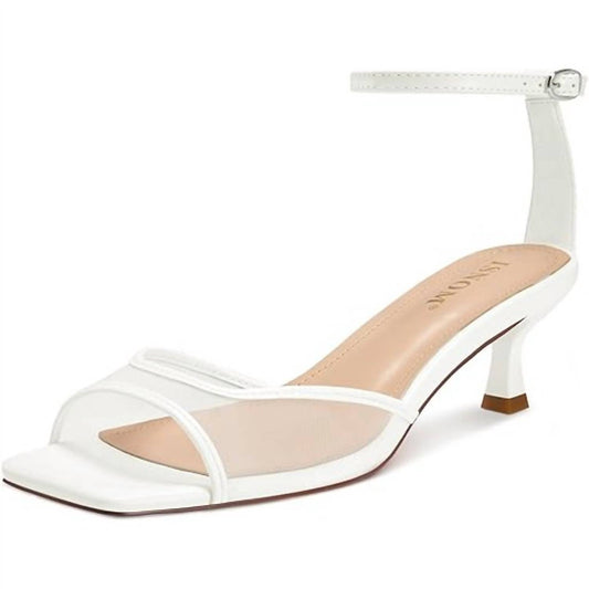 Women's Chunky Heel Slide On Open Toe Mule