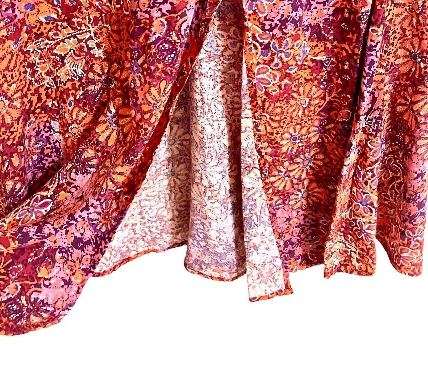 4our Dreamers - Women's Floral Rayon High Slit Sun Dress - Rack Hunt -