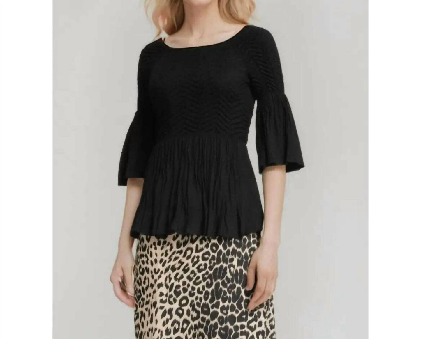 Pleated Off Shoulder Top